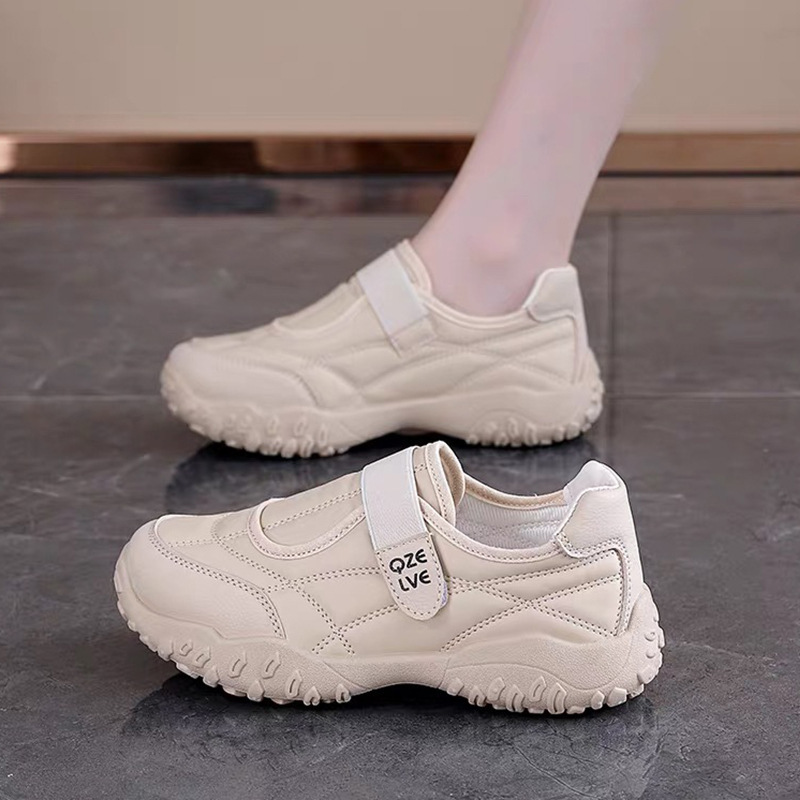 American Retro Velcro German Training Shoes 2025 Autumn and Winter New Flats Forrest Gump Shoes Ins Trendy Student Running Shoes for Women