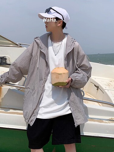 Outdoor Windproof & Sun-Protective Jacket for Men and Women | Summer Thin, Loose-Fit Hooded Jacket | High-Street Casual All-Match Top