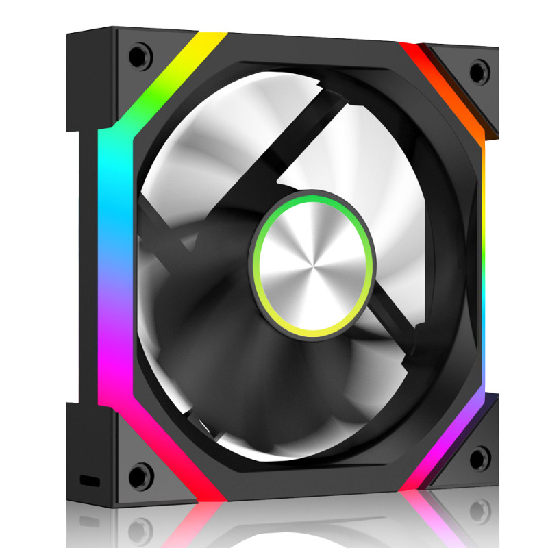 AUSEN澳申棱镜D12Pro新款CD纹5VARGB神光同步PWM温控机箱散热风扇|undefined