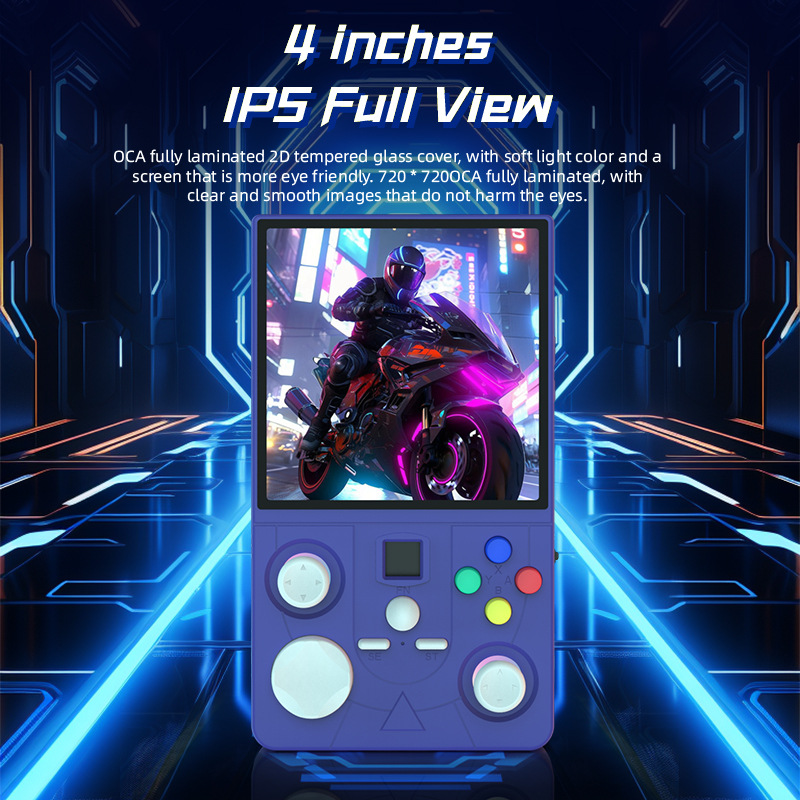 Grenzüberschreitende tragbare 4-Zoll-Open-Source-WLAN-Online-Spielkonsole im Retro-Arcade-Stil (DC40V)._voghion.com