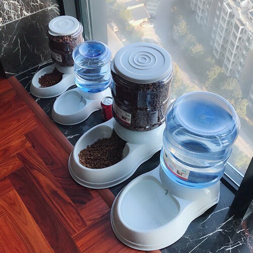Zhongheng direct sales cross-border pet water dispenser cat and dog automatic feeder water dispenser water dispenser feeder bowl