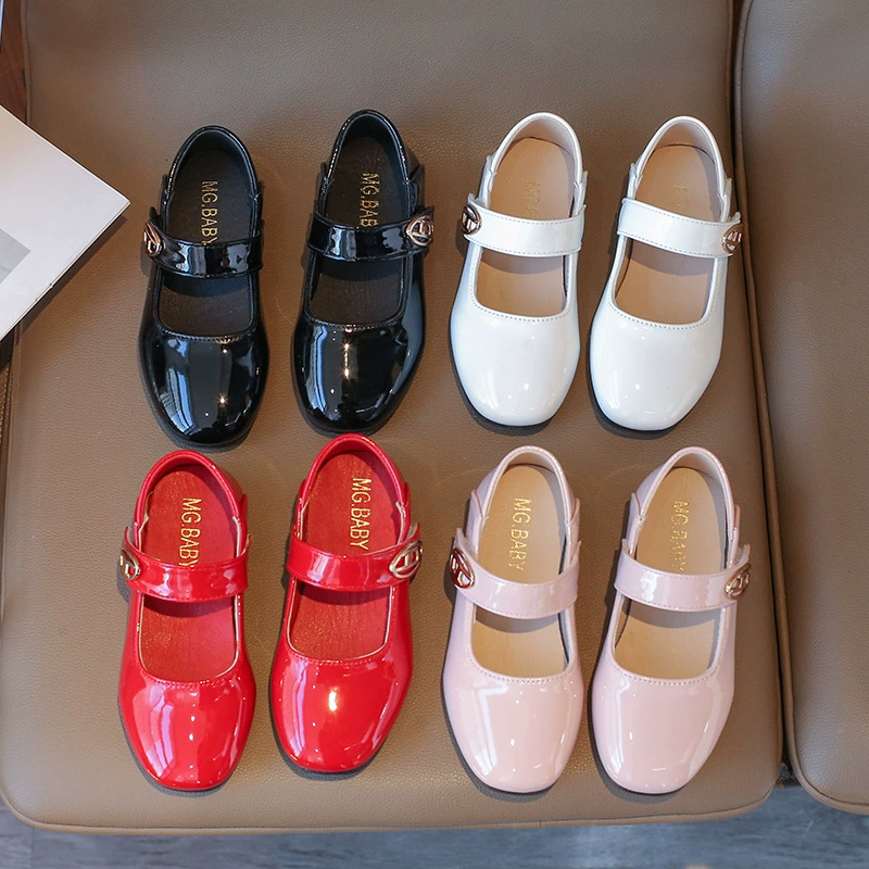 Children's shoes for leather shoes for princess, Korean style, soft sole