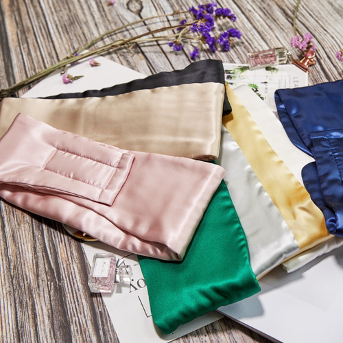 19moomi double-sided silk eye mask cross-border  new adult mulberry silk eye mask holiday gift wholesale