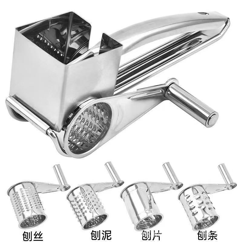 卸売ステンレス鋼回転ハンドチーズおろし金多機能おろし金キッチンシュレッダーツール家庭用チーズおろし金|undefined