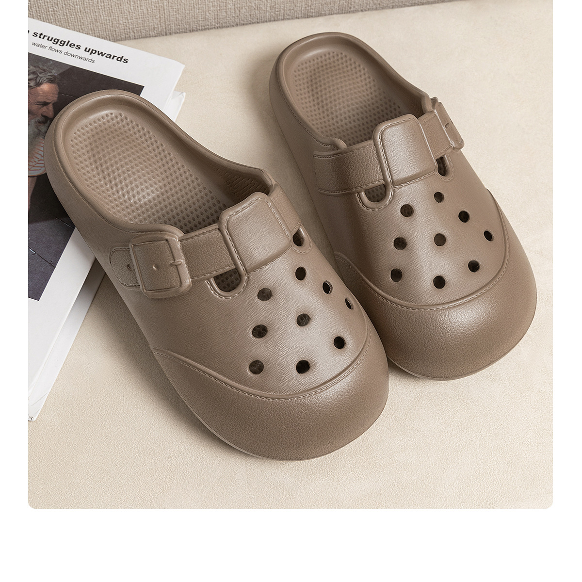 Dam eva clogs outdoor tofflor halkfria och ventilerande_voghion.com