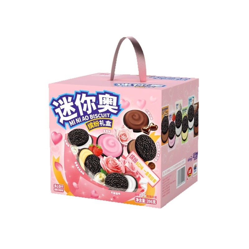 迷你奥夹心饼干六种口味礼盒396g大礼包休闲零食整箱批发代发卖|undefined
