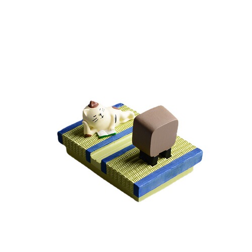 zakka Japanese groceries cat resin mobile phone tablet holder desktop ornaments crafts desk decorations