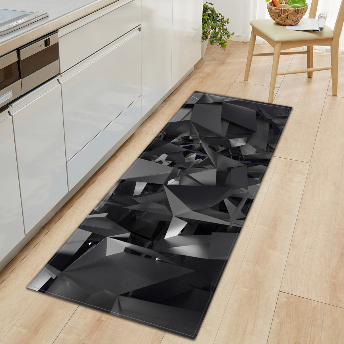 Venta caliente grano de madera puerta casa estera cocina tira absorbente baño antideslizante alfombra del piso sala de estar dormitorio alfombra 1