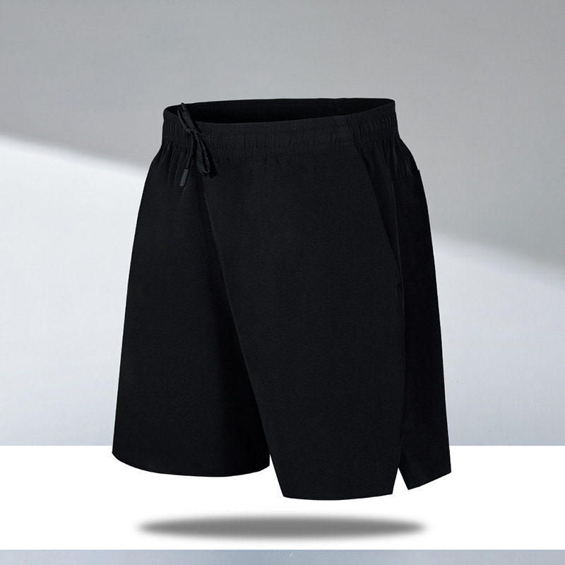 Pantalones cortos deportivos casuales para hombres, pantalones de playa de acondicionamiento rápido y secos, pantalones de hielo largos y sueltos.