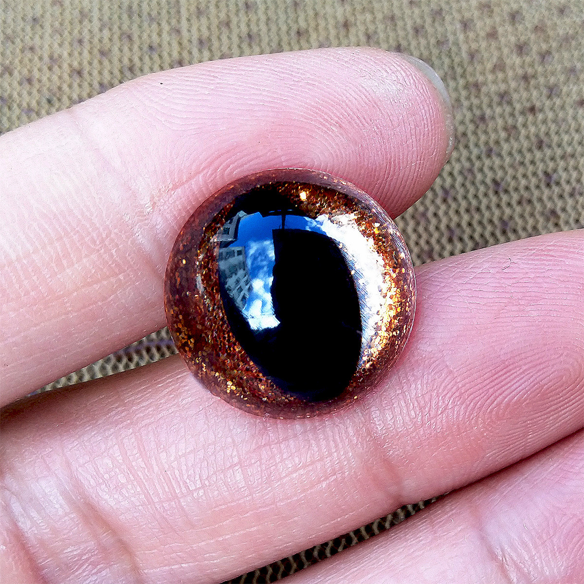 Cross-border 12-24mm de alta calidad de Cristal ojos de gato brillante brillo ojos de Cristal de peluche muñeca de juguete Accesorios