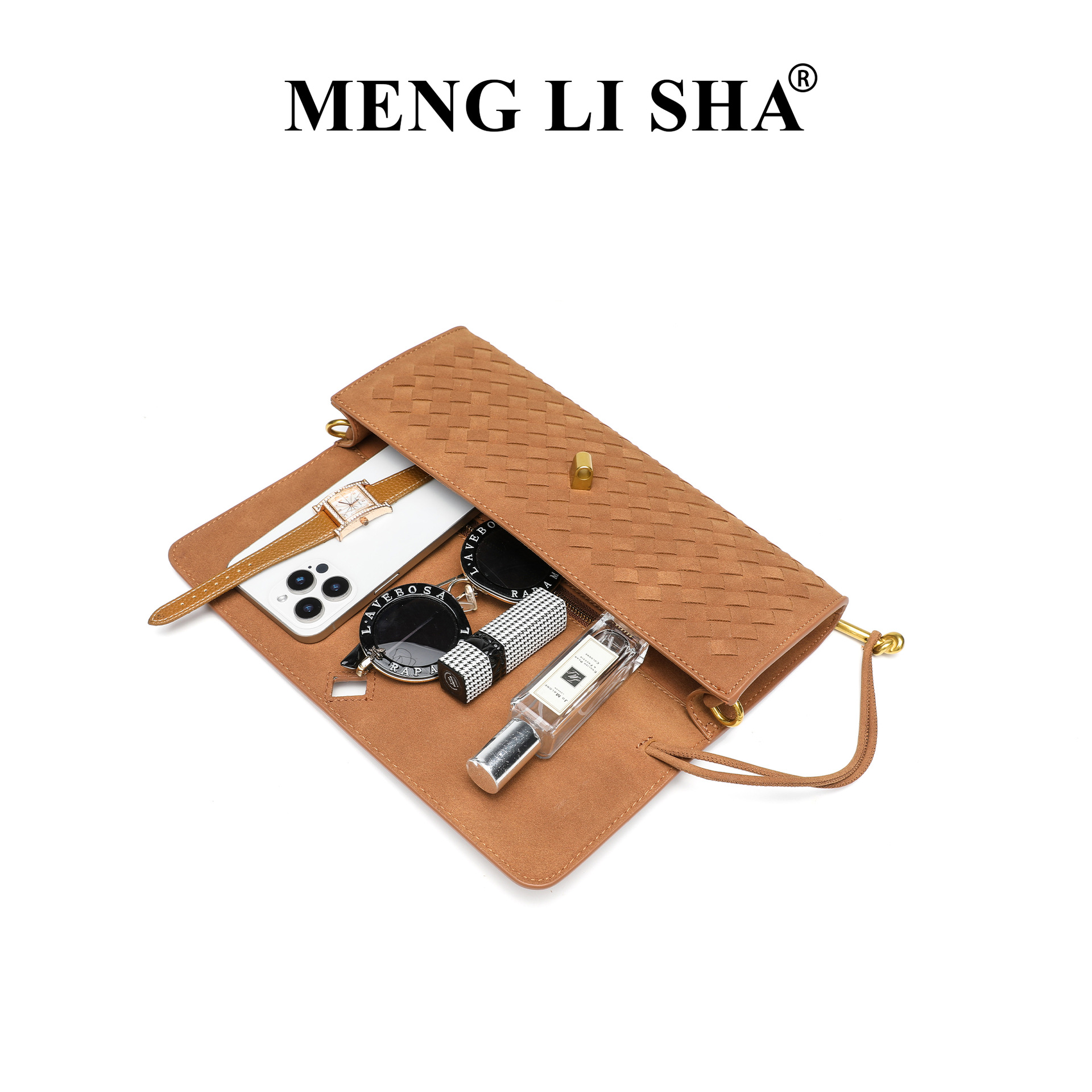 Autumn/Winter New Suede Woven Bag - Commuter Clutch Evening Bag For Women, Vintage Luxury Shoulder & Crossbody Accordion Bag - Thumbnail 4