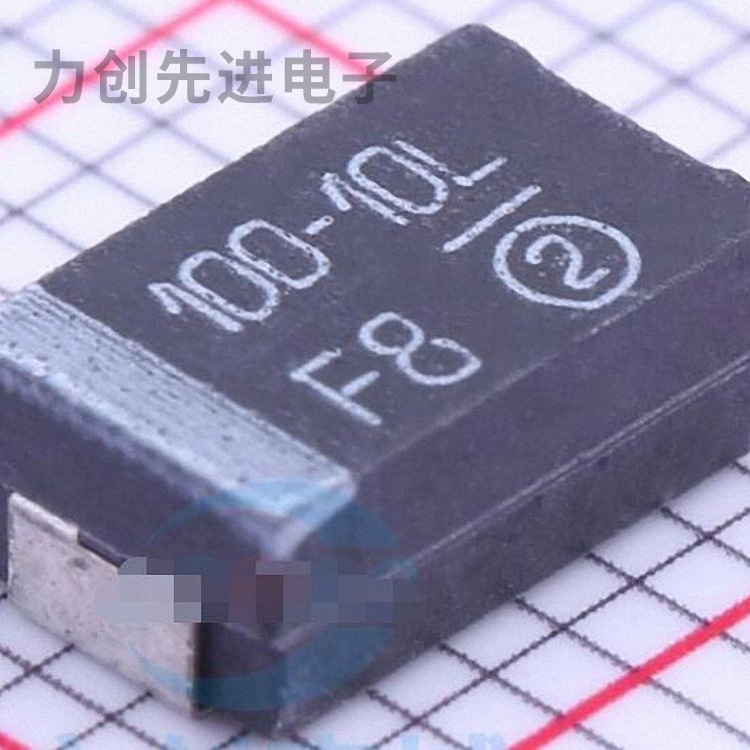 293D107X0010D2TE3 参数 100uF(107) ±20% 10V 钽电容