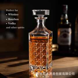 玻璃酒具洋酒瓶酒吧威士忌酒瓶葡萄酒瓶创意家居红酒瓶