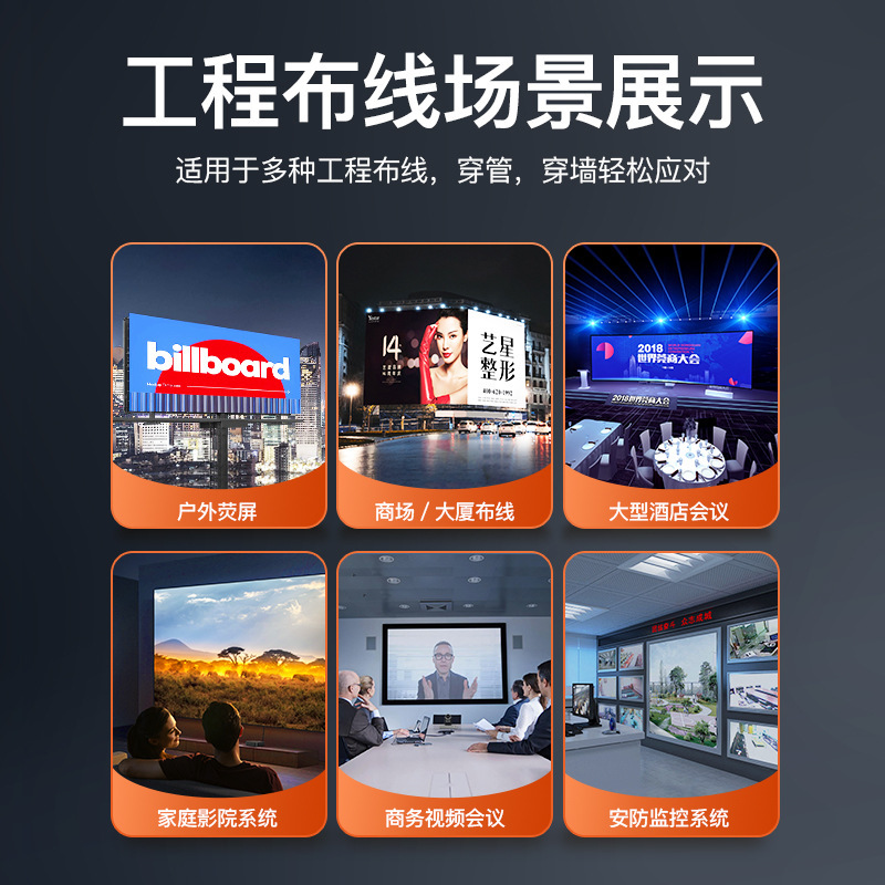 禄訊hdmiハイビジョンケーブル4k 2.0高品質純銅コンピュータセットトップボックス1.5メートル3メートルhdmiケーブル工事ケーブル|undefined