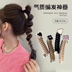 簡約時尚電話線扎發馬尾夏天高彈力耐用皮套2023新款網紅頭繩髮飾
