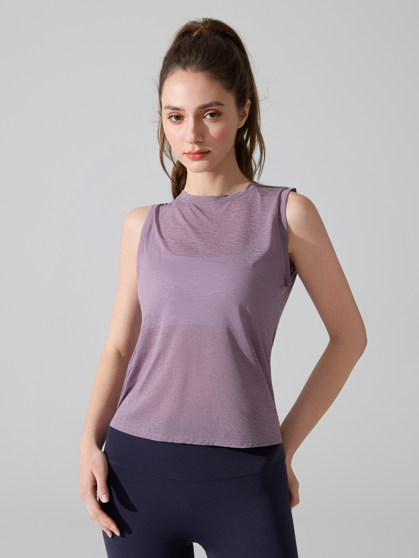 Camisa deportiva transfronteriza ligera y transpirable, chaleco de correr de Pilates, chaleco de yoga de acondicionamiento de verano para mujeres