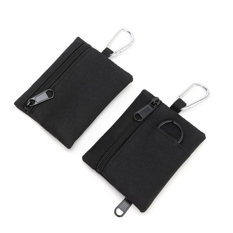 Simple camping tactics outdoor climbing fishing change coin storage zipper card holder key earphone small wallet Simple camping tactics outdoor climbing fishing change coin storage zipper card holder key earphone small wallet