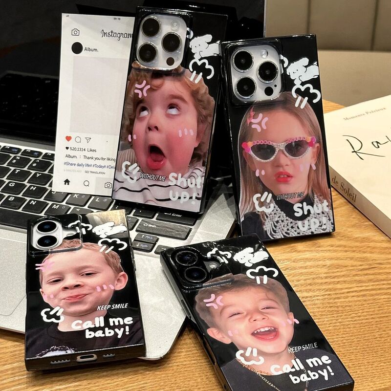 Suitable for Boys and Girls in Europe and America, Apple iPhone 18/17Pro Phone Case, 16 Square, 13 Couple, 15 Large Hole, 14