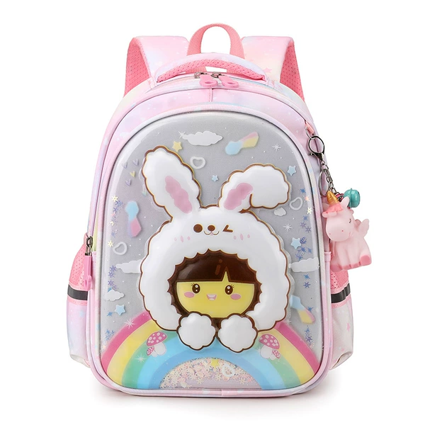 Pink playful rabbit