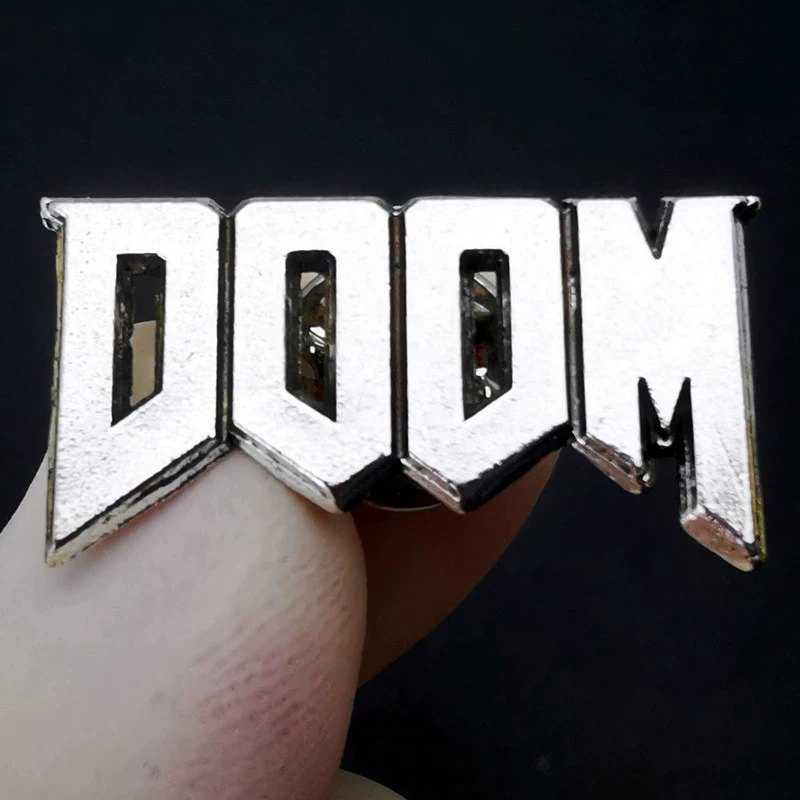 Брошь-эсминец DOOM Воин морской пехоты мультяшная игровая булавка значок из металлического сплава аксессуары