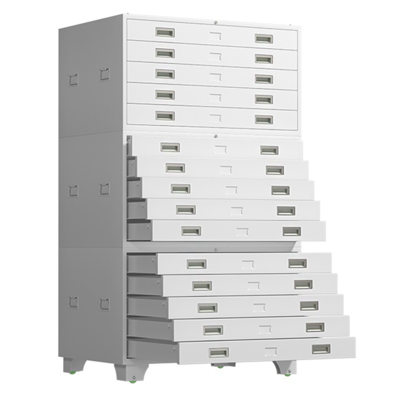Gabinete de dibujo inferior gabinete de archivo gabinete de cajón de múltiples capas Gabinete de Ingeniería gabinete dibujo papel desplazamiento armario de acero