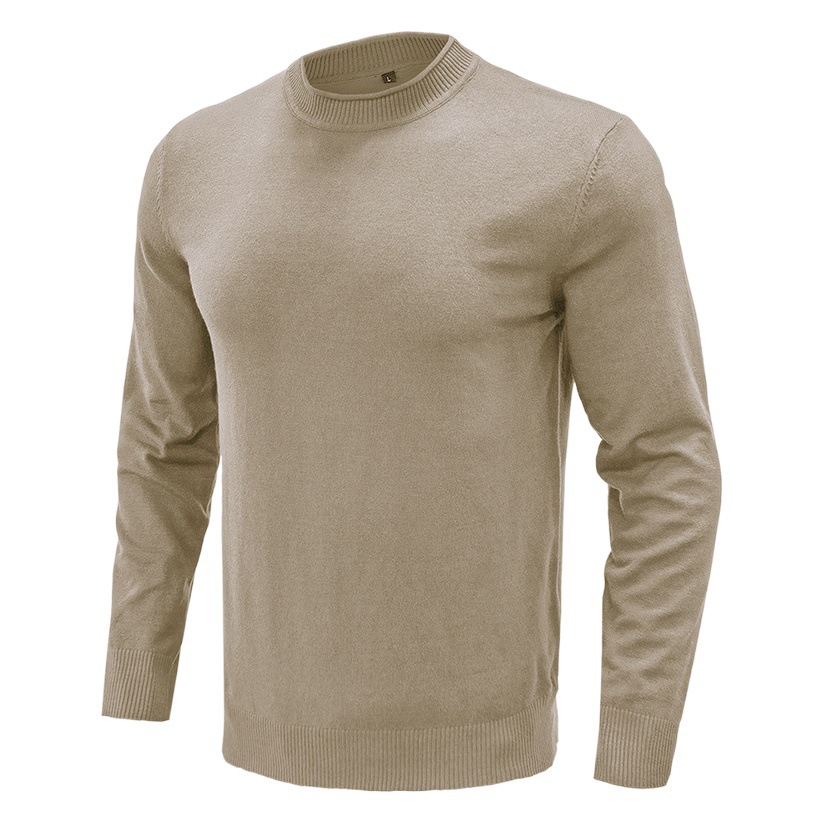 Comercio exterior Suéter de los hombres al por mayor Suéter de los hombres europeos y americanos suéter transfronterizo engrosado cuello alto camisa de fondo de los hombres