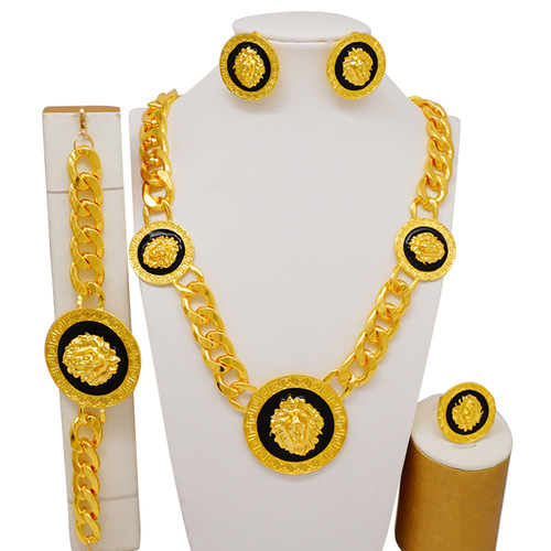 African, European, and American Women's Evening Party Set Necklace, Mid-East and Indian Best-Selling Jewelry Sets