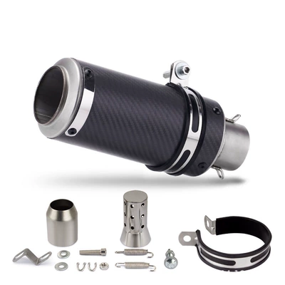 Motorcycle exhaust pipe with Silencer Modified Exhaust - carbon-fiber-strip-51mm