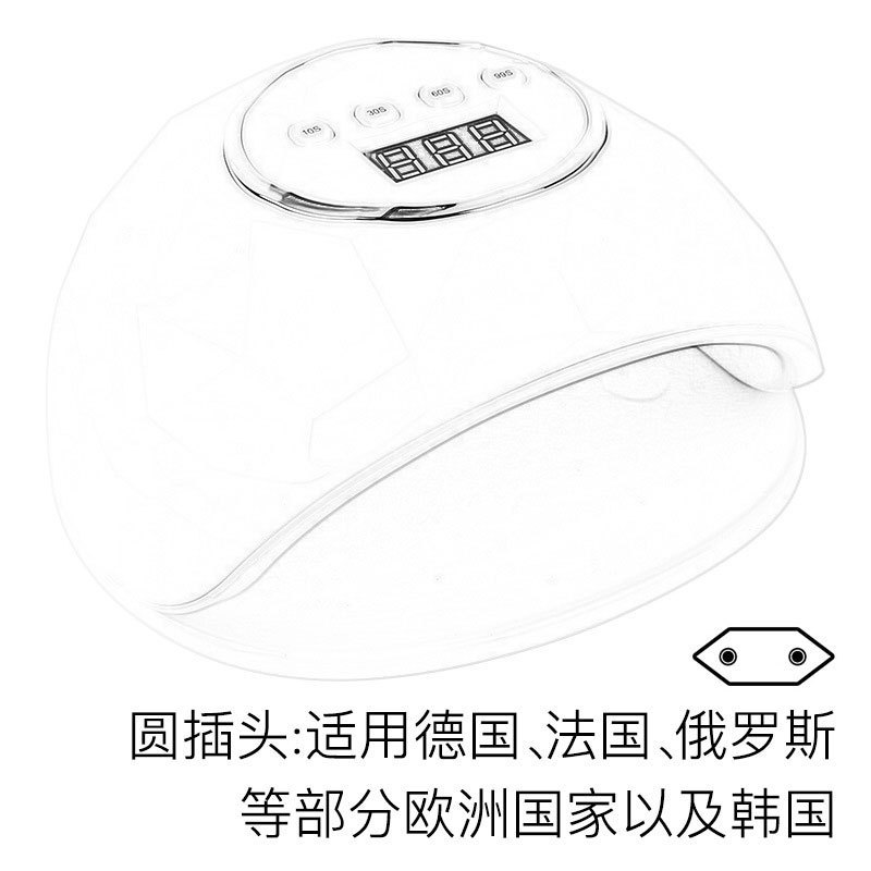 Nuevo producto Lámpara de uñas Máquina de fototerapia de secado rápido Lámpara para hornear uñas de alta potencia Lámpara de fototerapia de esmalte de uñas especial para salón de uñas Transfronterizo