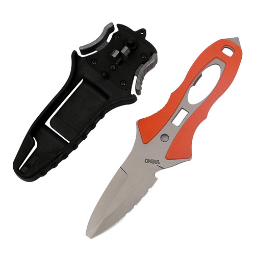 Water Rescue Rope Cutting Knife, Outdoor Emergency Titanium Alloy Rescue Knife, Diver Convenient Fire Rescue Survival Tool