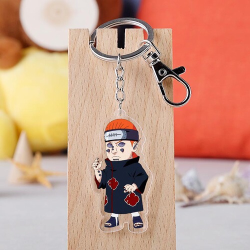 Anime Naruto Uchiha Clan Pein Acrylic Transparent Charms Naruto Sasuke Keychain