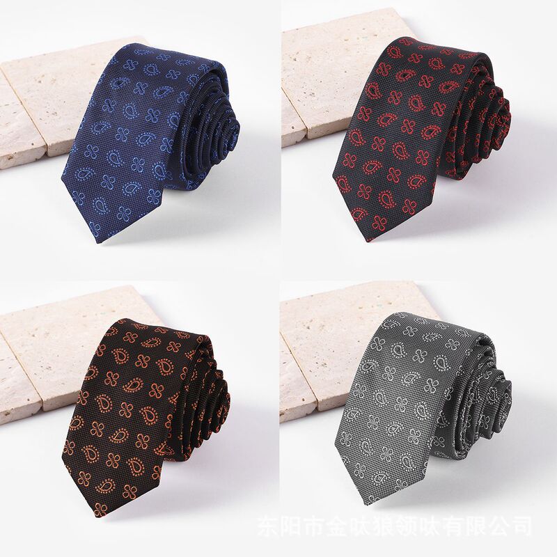 Unisex Retro Paisley Pattern Business Tie Men's Formal Suit Accessories Factory Wholesale
