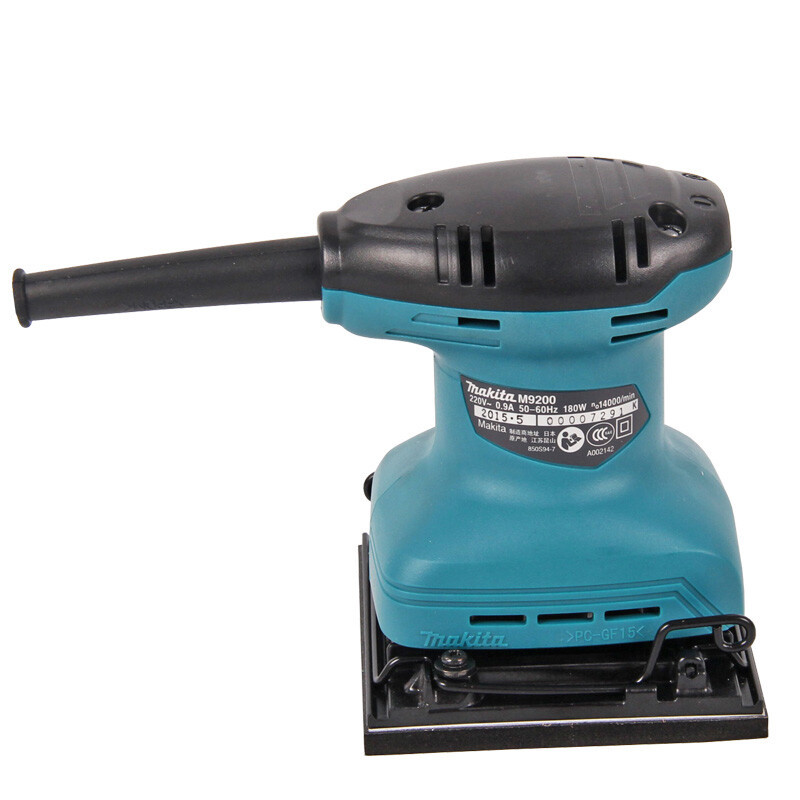 Muchiada Muchiada máquina de lijar 180W de potencia carpintería doméstica de pulido de placa plana de mano M9200B herramienta eléctrica