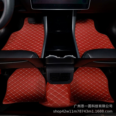 waterproof universal floor mat — Universal Foot Pad - wine-red-02