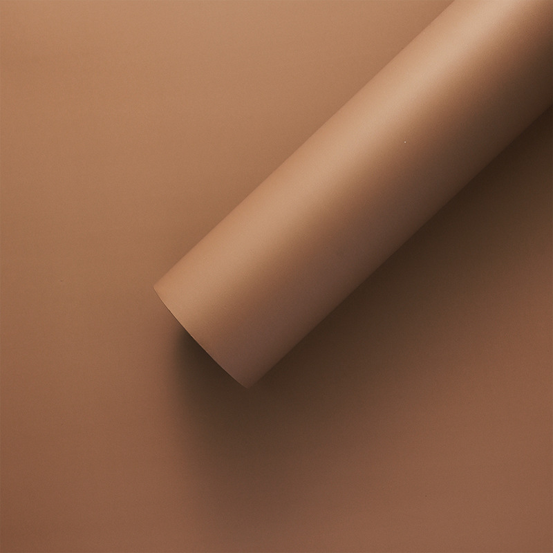 Nuevo paquete de ramo de flores 8.5 seda elegante viento de niebla matte papel de embalaje impermeable espesado papel de color sólido florista