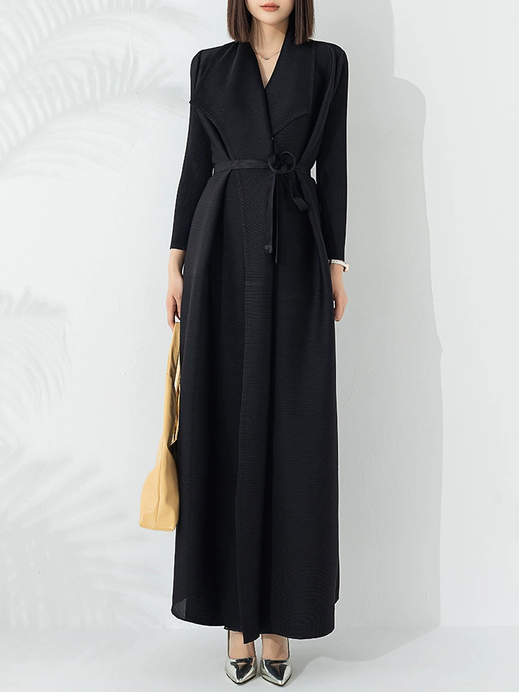 Элитное модное trench coat, длинный рукав, облегающий дизайн с эластичной поддержкой