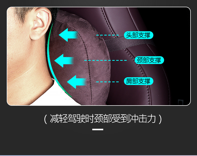 Suitable for Nio Et5T Ec6 Es6 Suede Headrest Lumbar Seat Back Cushion Neck Pillow Car Interior Accessories