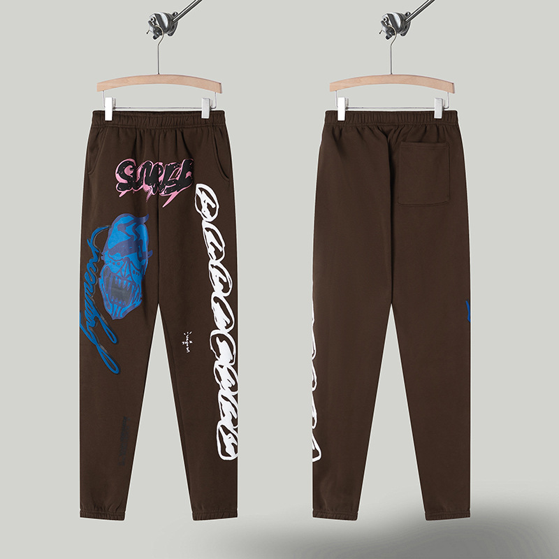 Marca de moda de rap hip-hop europea y americana TRAVIS marca compartida M Kee sudadera con capucha suéter chaqueta de pareja pantalones T SCOTT