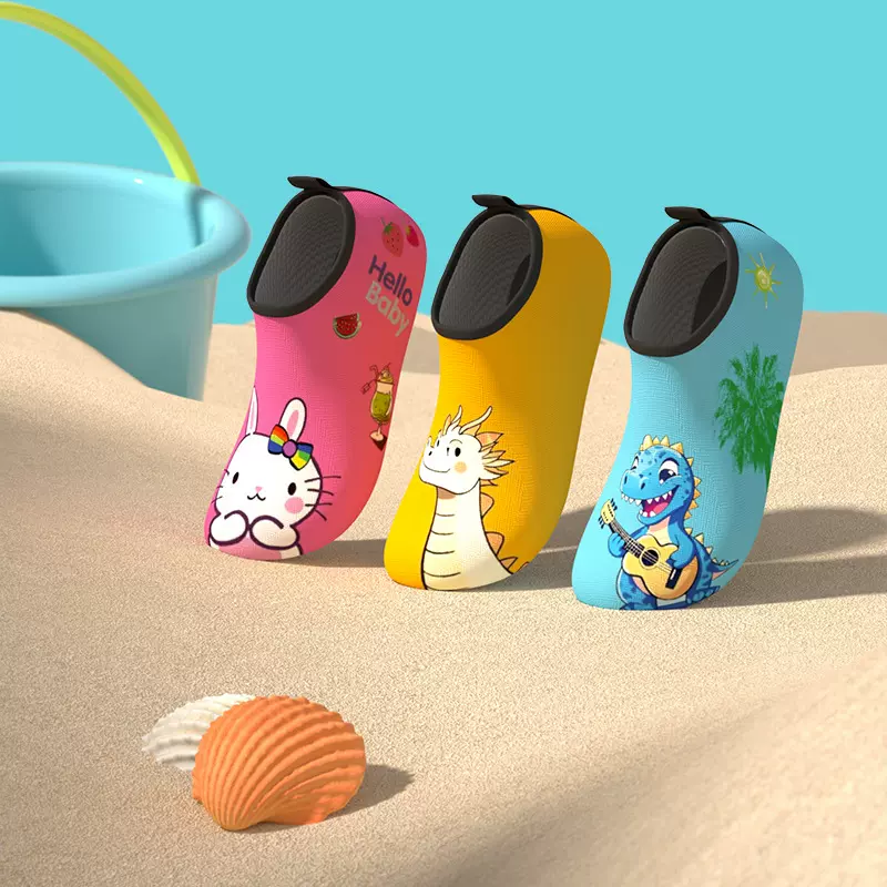 儿童沙滩鞋涉水防滑潜水袜浮潜游泳鞋透气赤足软鞋沙滩袜