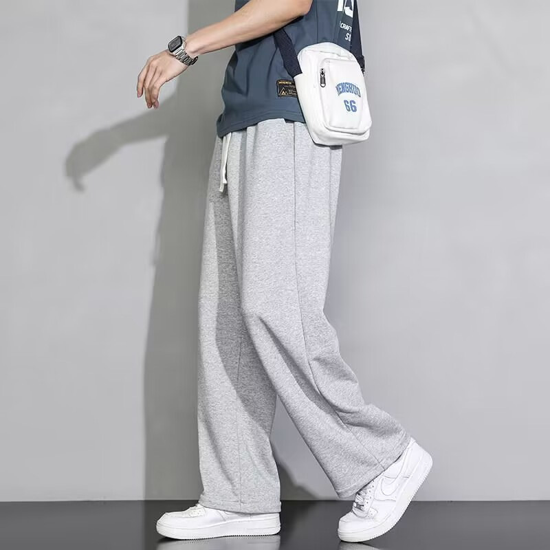 Gray Sweatpants Trendy Brand Straight Loose Summer Drape Thin Sports Casual Long Pants Men's Date Spot Wholesale