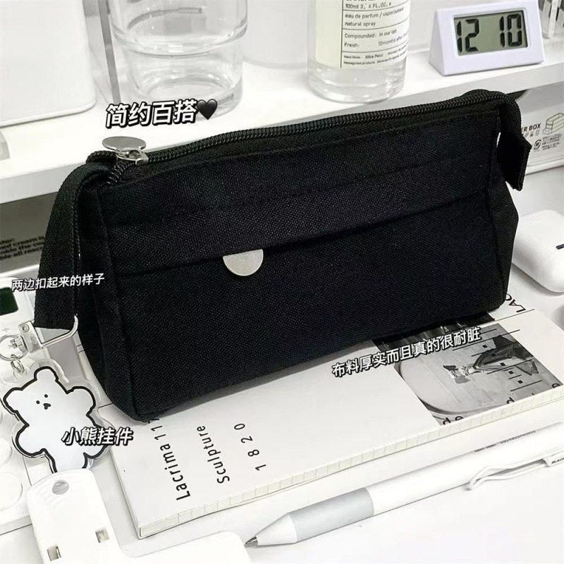 Bolsos de papelería multifuncional para estudiantes de primaria, secundaria y preparatoria, colección grande, corazón de niña, gran capacidad, bolsa de lápices coreana de alto valor