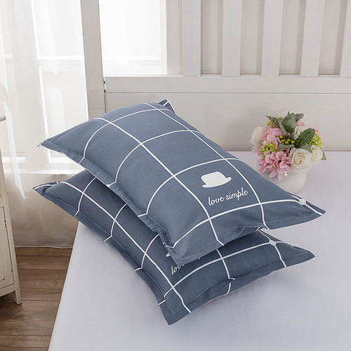 Reactive printing light luxury brushed imitation cotton pillowcase wholesale pillowcase bedding pillow core cover manufacturer