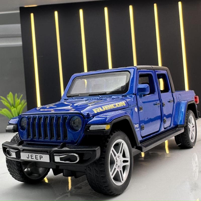Weili alloy car model 1:32 Wrangler Jeep small wheel off-road vehicle with sound and light toy car music model ornaments
