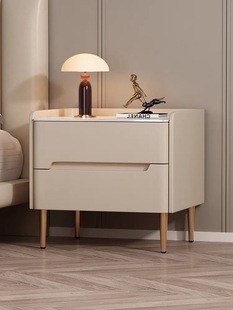 High-Looking Bedside Table Solid Wood New Style Simple Modern Home Minimalist Bedroom Storage Cabinet Bedside Cabinet