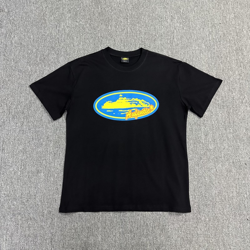 Comercio exterior al por mayor Alcatraz Basic Series C0rteiz Phantom Letter Logo Camiseta impresa Traje de pareja