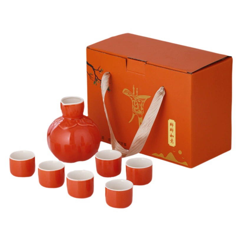 7 головных керамических винных комплектов подарочных коробок