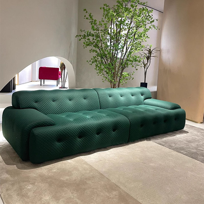 ¡Oferta especial! Rochborg sofá estilo italiano minimalista sala de estar pequeño apartamento en línea recta red negro tela diseñador de sofá