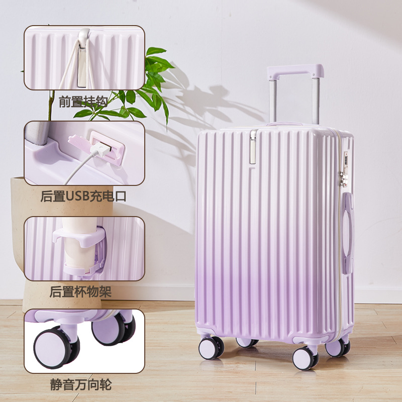 [Fábrica de selección estricta] pequeña maleta de color gradiente fresco estudiante japonesa de alto valor de cara nuevo 2025