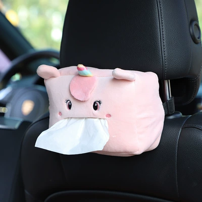 Car tissue box/set – Cover - unicorn