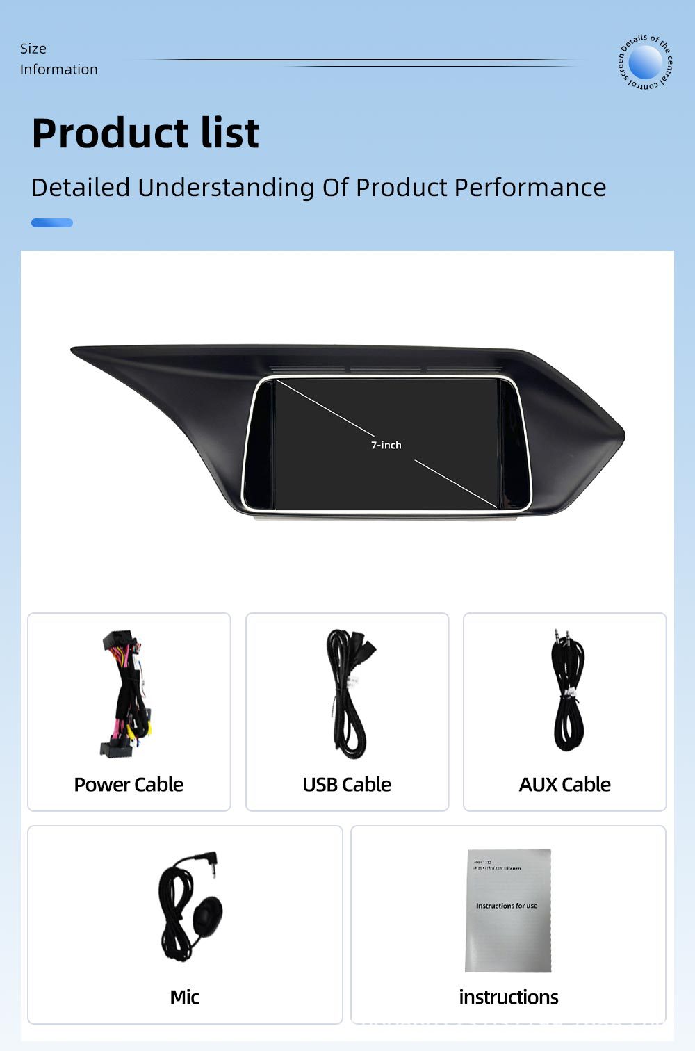 Suitable for Mercedes-Benz E-Class W212 7inch car navigation central control all-in-one player with carplay and Bluetooth navigation